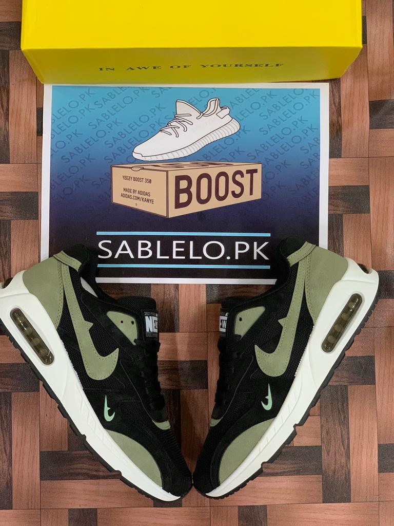 Fashion Airmax 90 Green Black white - Premium Shoes from perfectshop - Just Rs.4499! Shop now at Sablelo.pk