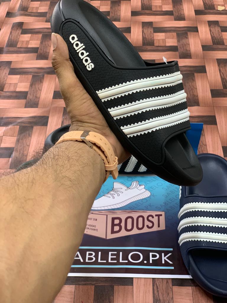 Adidas Adilette Slides black White Premium Quality