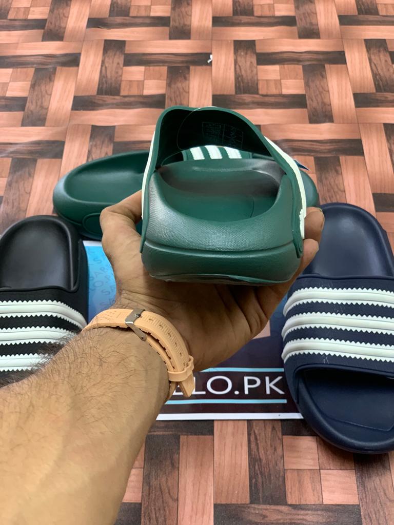 Adidas Adilette Slides Green White Premium Quality