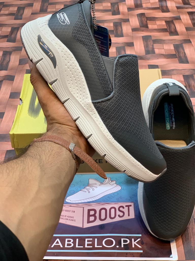 ArchFit Skechers Gray Premium Quality(Dot Perfect)
