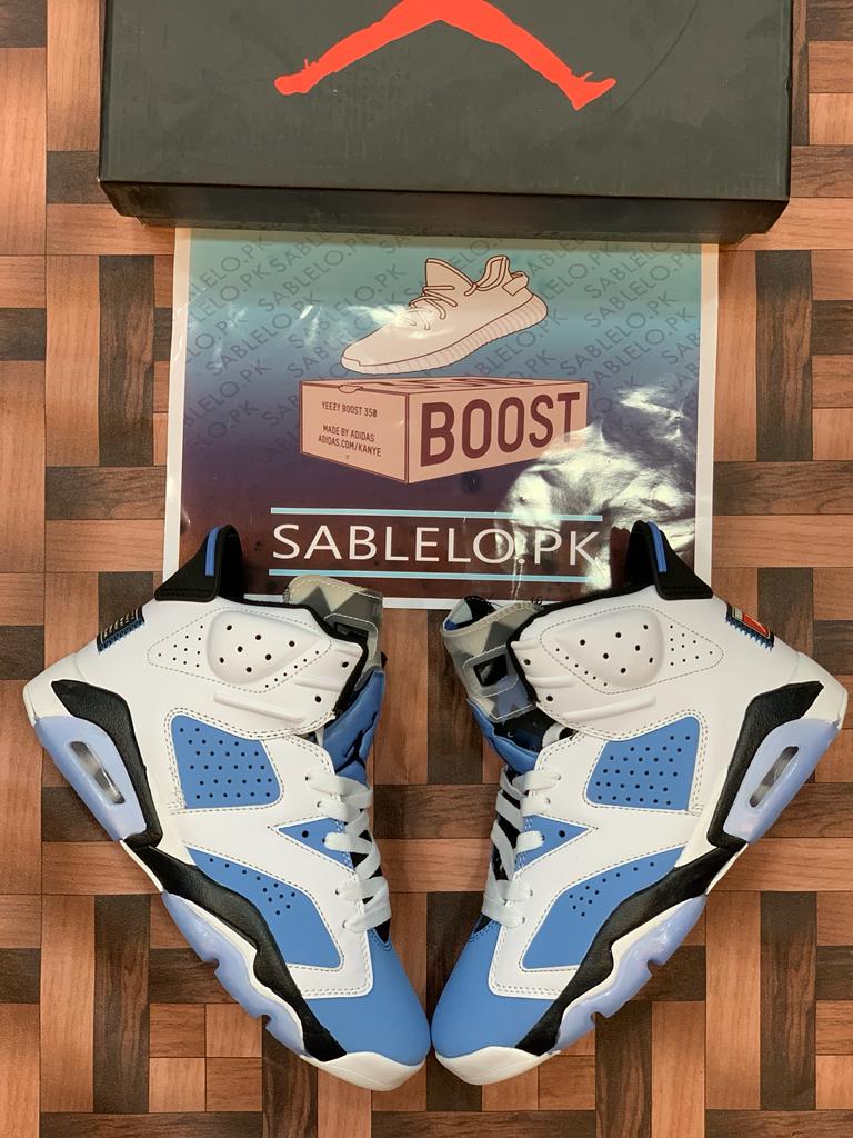 Jordan 6 Retro UNC White Premium Quality (Dot Perfect)Jordan 6 Retro