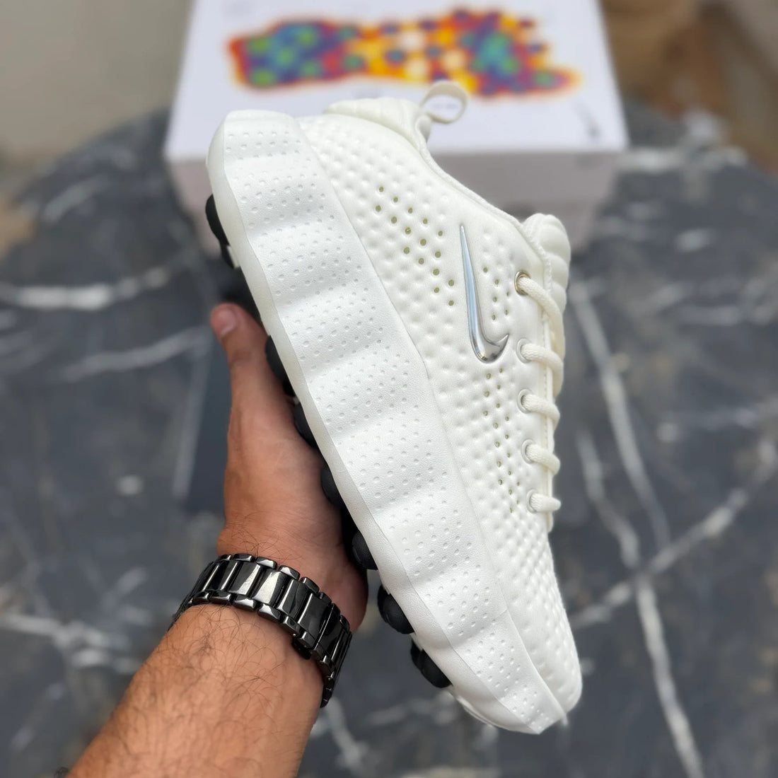 Nike Mind 002 All White Premium Quality (Dot Perfect)