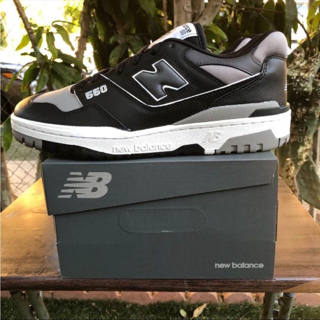 New Balance 550 Black Gray white (Dot Perfect)