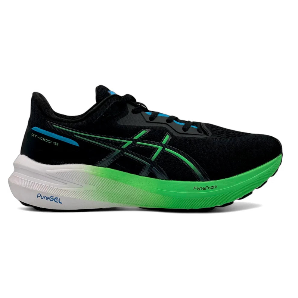 Asics Gel GT-1000 Black Neon Premium Quality (Dot Perfect)