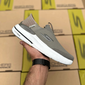 Skechers Hyper Burst Slip Ins With Logo Khaki