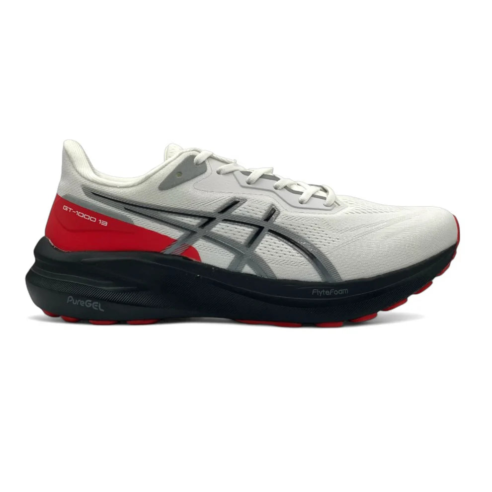 Asics Gel GT-1000 White Red Premium Quality (Dot Perfect)