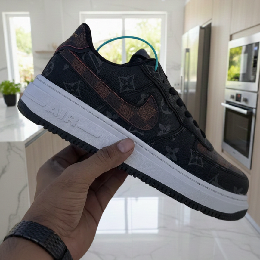 Nike AirForce LV Edition Black Coffee Premium Quality (Dot Perfect)