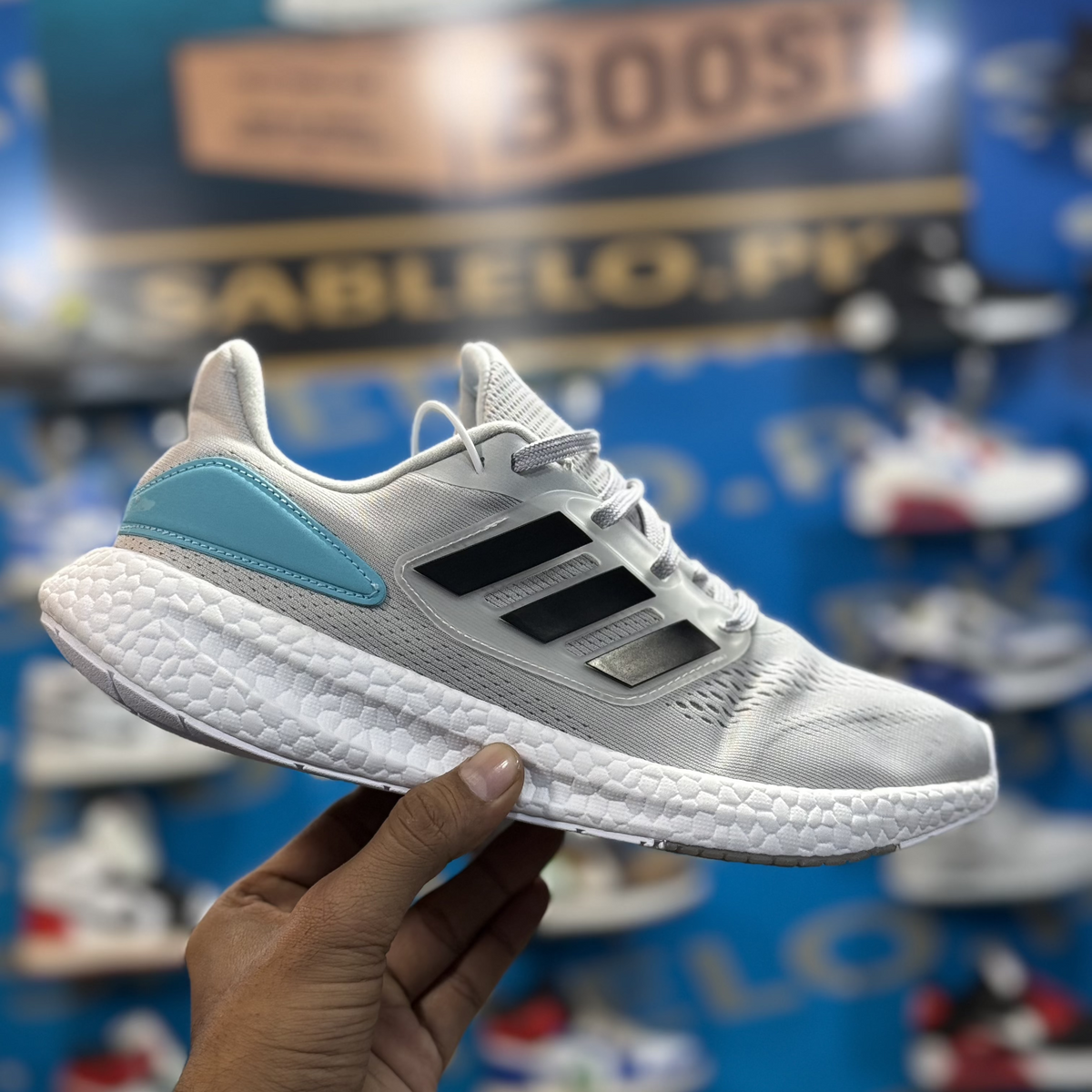 Adidas Pure Boost Light Gray Premium Quality (Without Box)