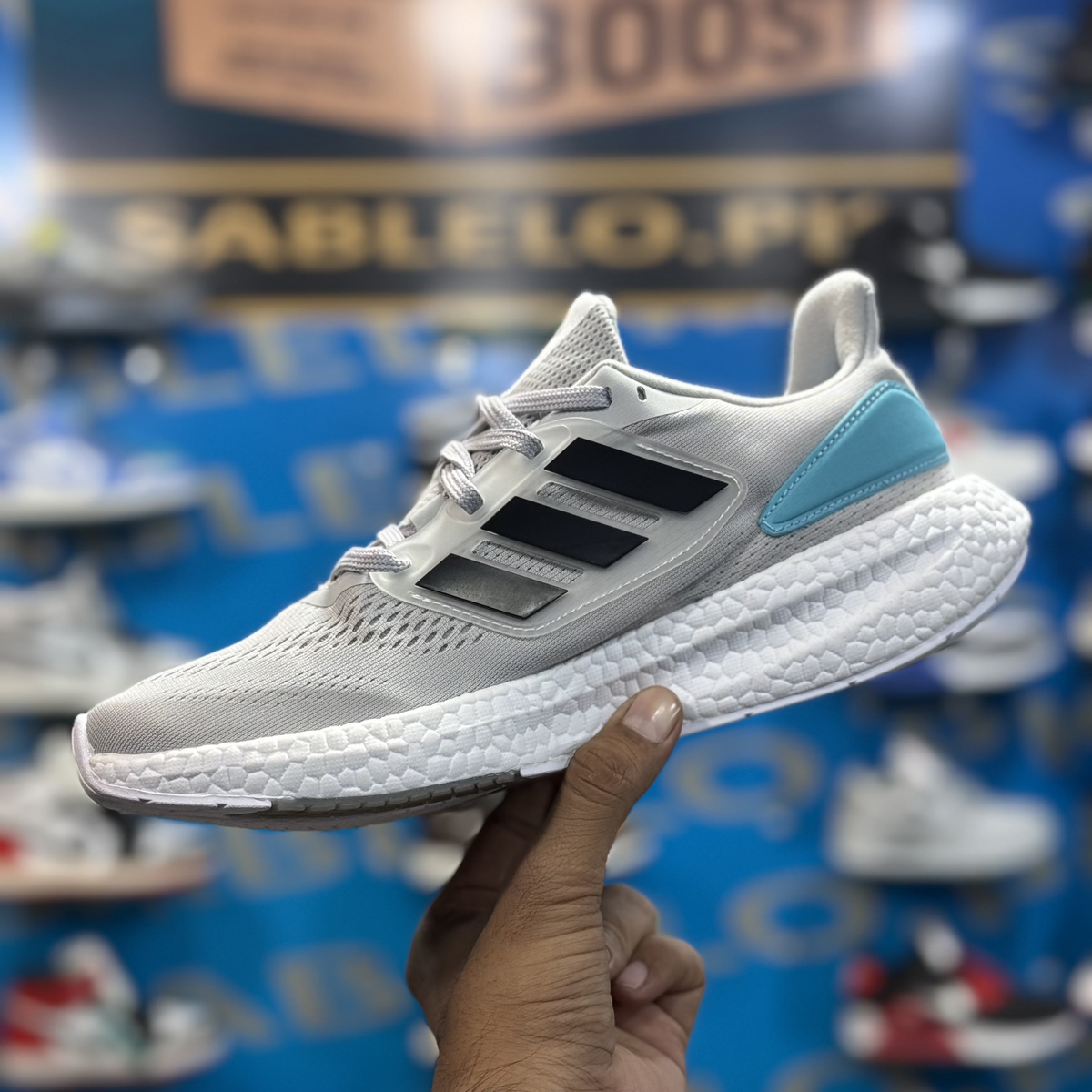 Adidas Pure Boost Light Gray Premium Quality (Without Box)