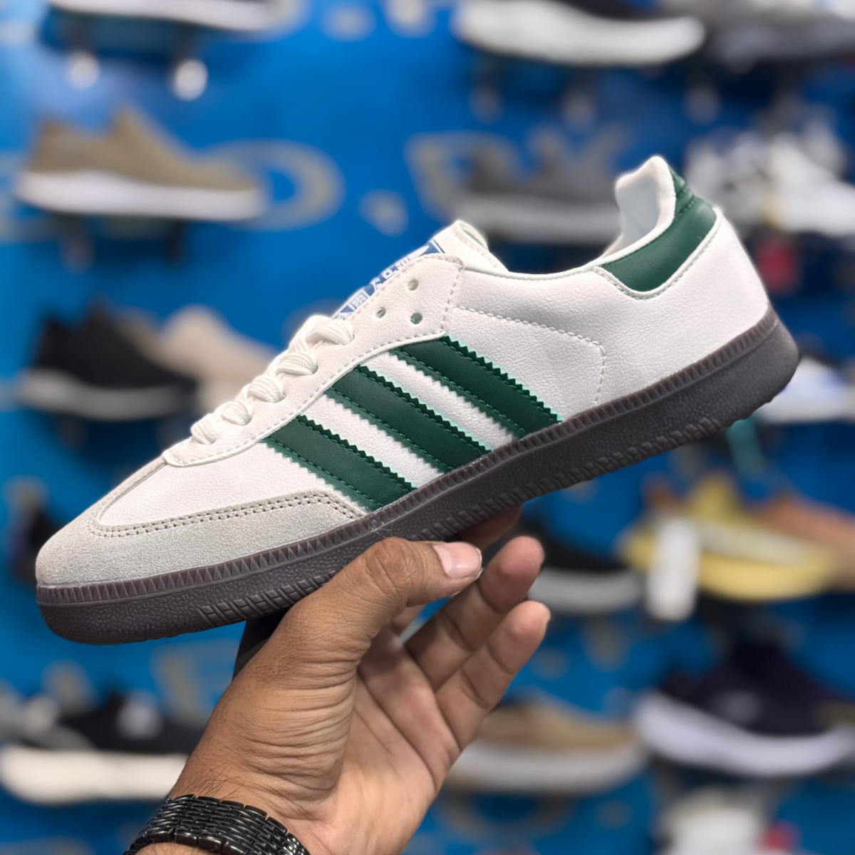 Adidas Samba OG White Green Premium Quality(Dot Perfect)
