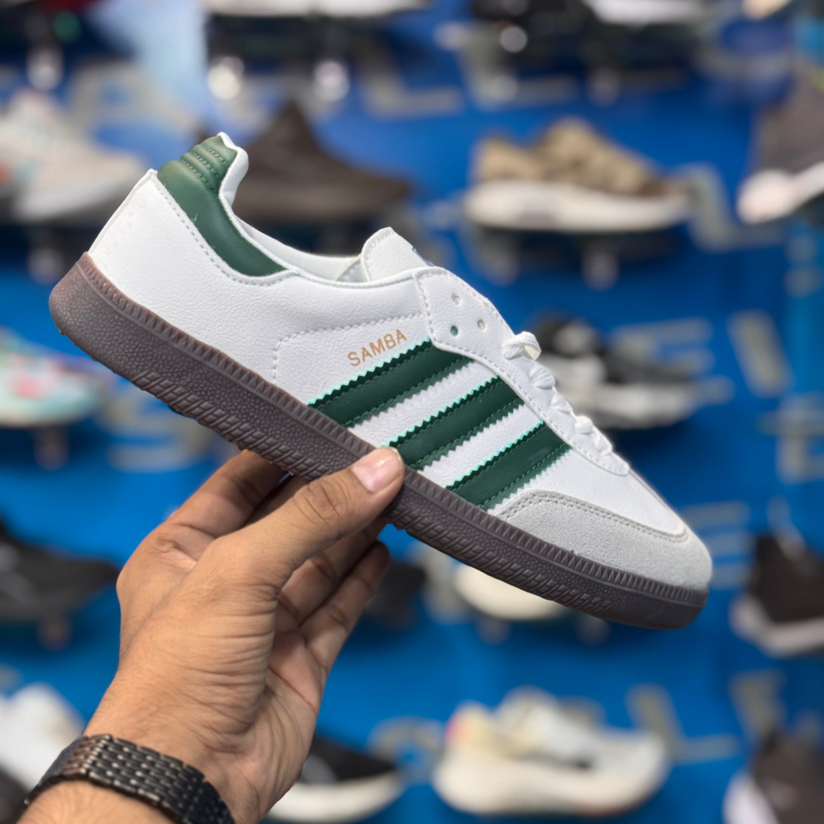 Adidas Samba OG White Green Premium Quality(Dot Perfect)