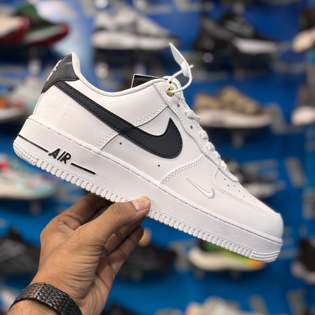 White Black 40th anniversary Airforce 1 premium quality (Dot Perfect)