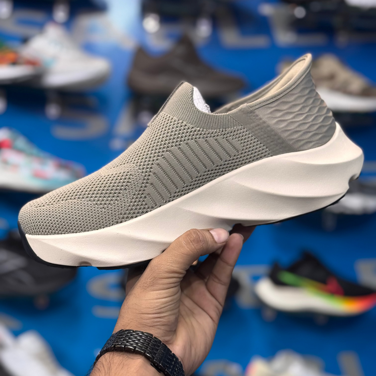 Skechers Run Easy Slip Ins Beige