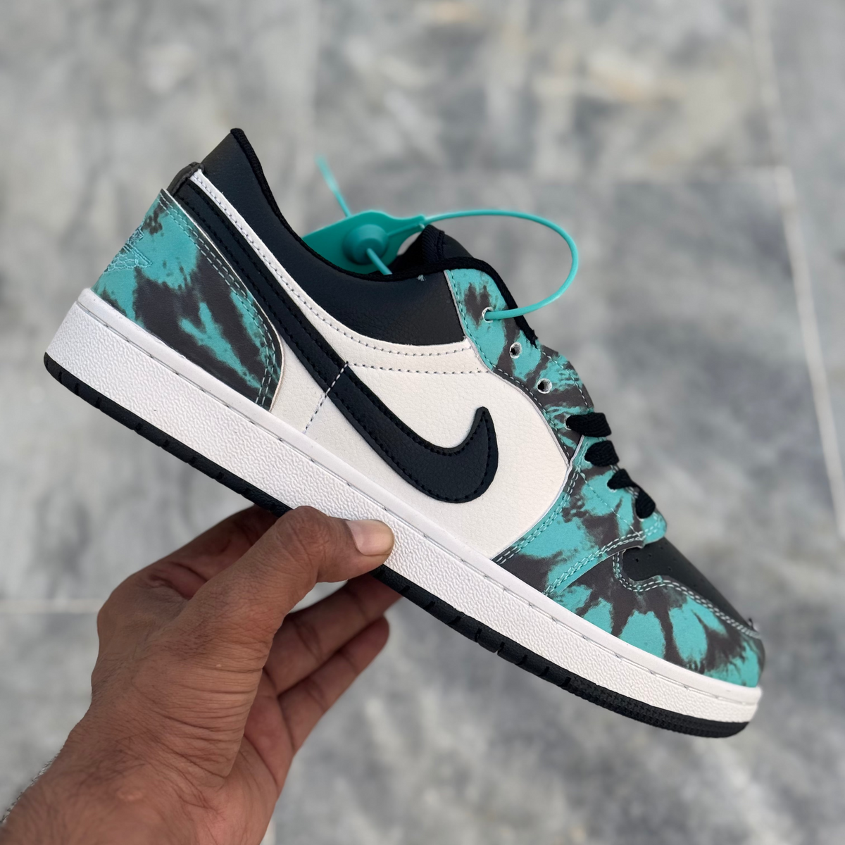 Nike Air jordan 1 Low Top Green Tie Dye