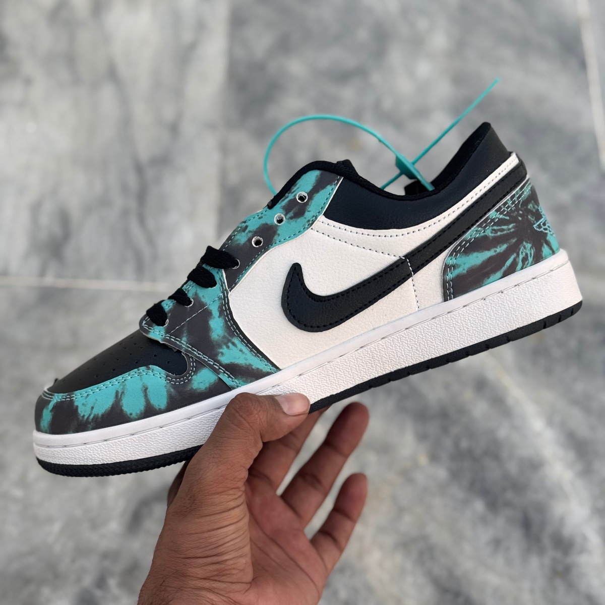 Nike Air jordan 1 Low Top Green Tie Dye
