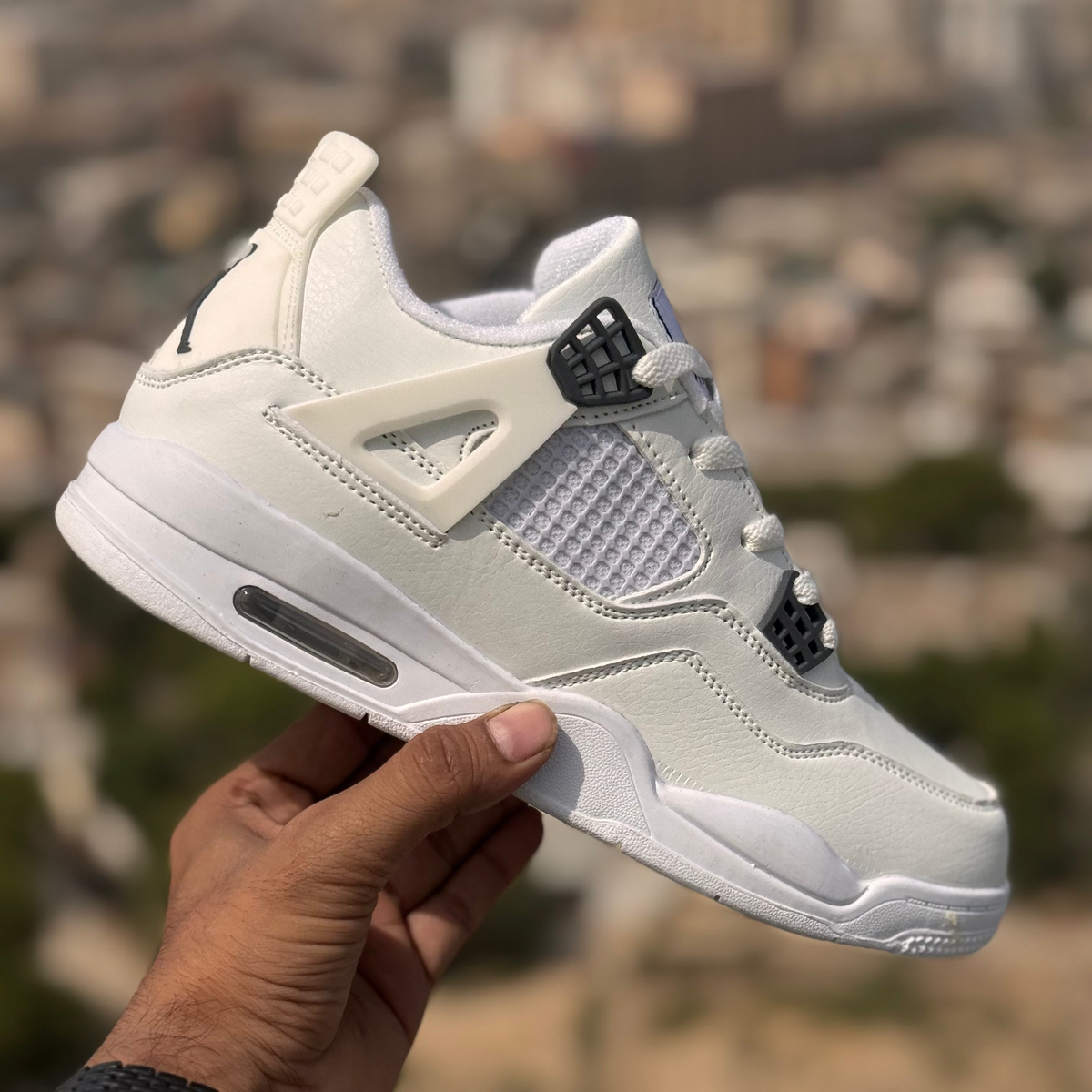 Nike Air Jordan 4 White Iime Premium quality (Dot PErfect)
