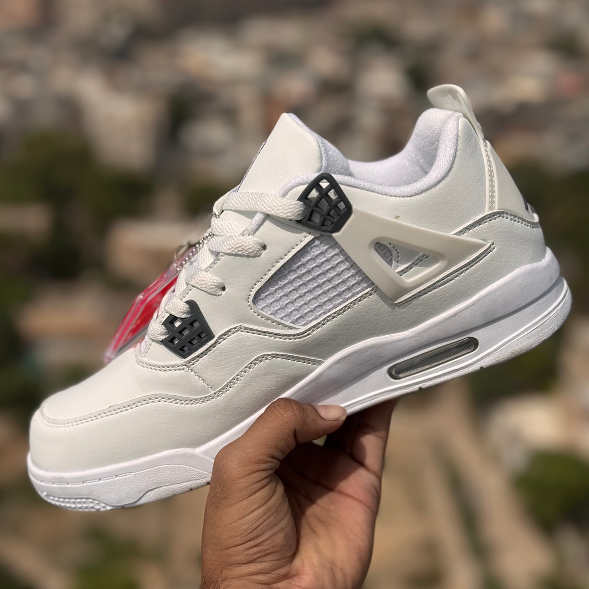 Nike Air Jordan 4 White Iime Premium quality (Dot PErfect)
