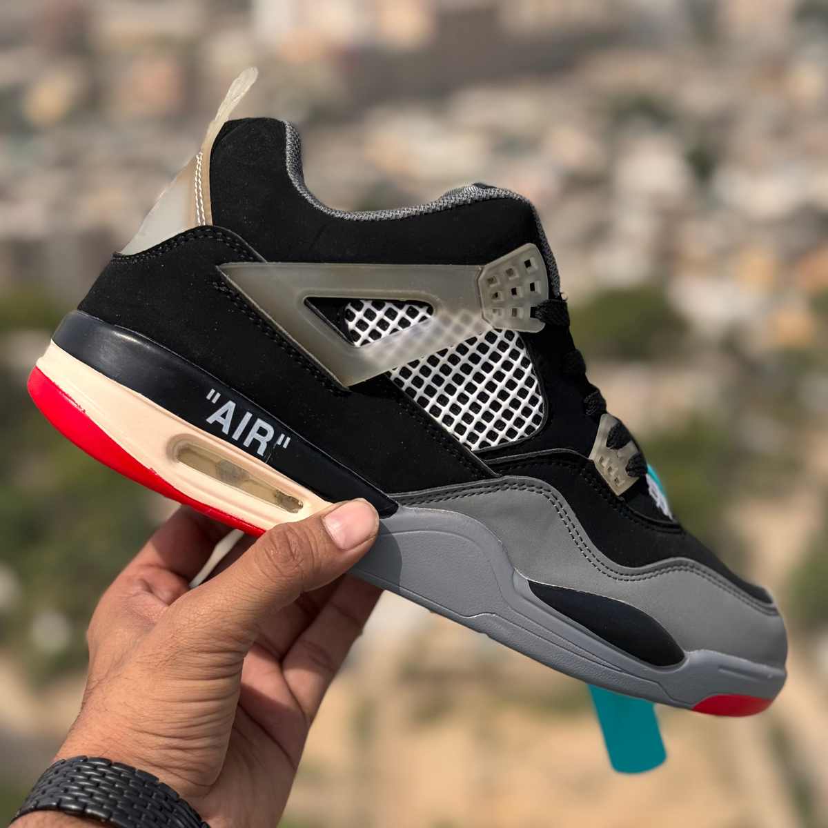Nike Jordan 4 Gray Black Withou Box