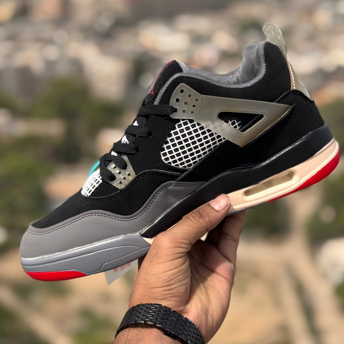 Nike Jordan 4 Gray Black Withou Box