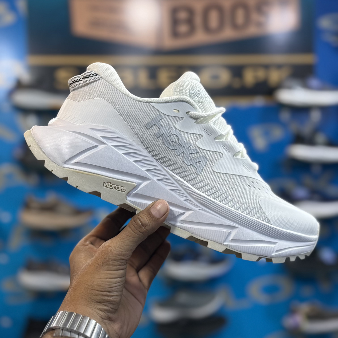 Hoka Skyline Float White Premium Quality (Dot Perfect)