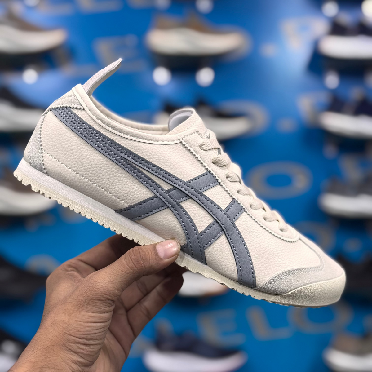 Onitsuka Tiger Vintage Cream Grey Premium Quality (Dot PErfect)