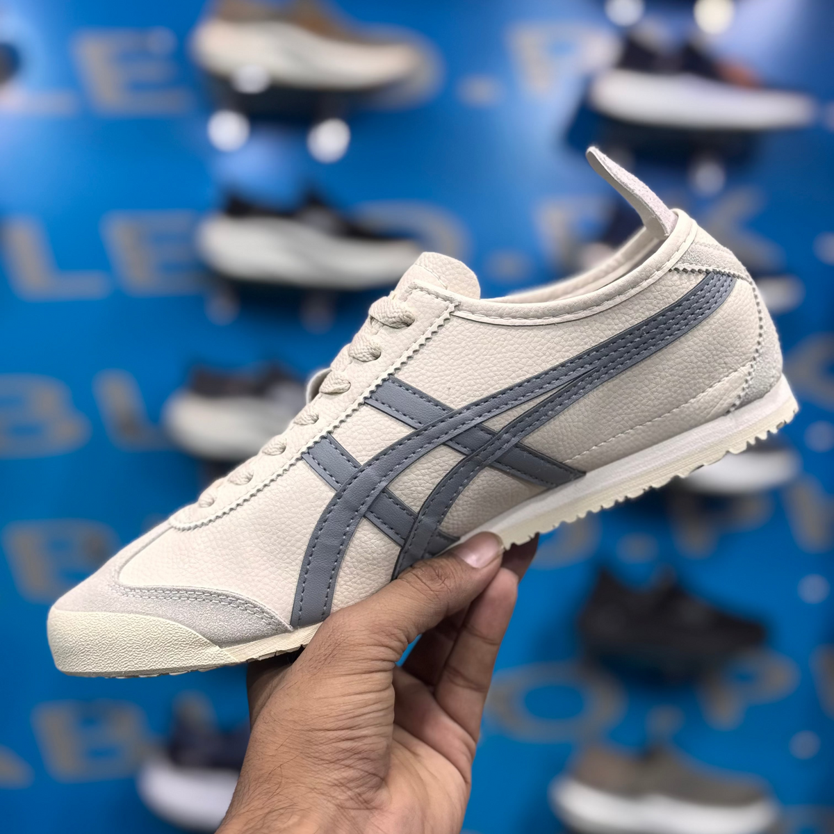 Onitsuka Tiger Vintage Cream Grey Premium Quality (Dot PErfect)