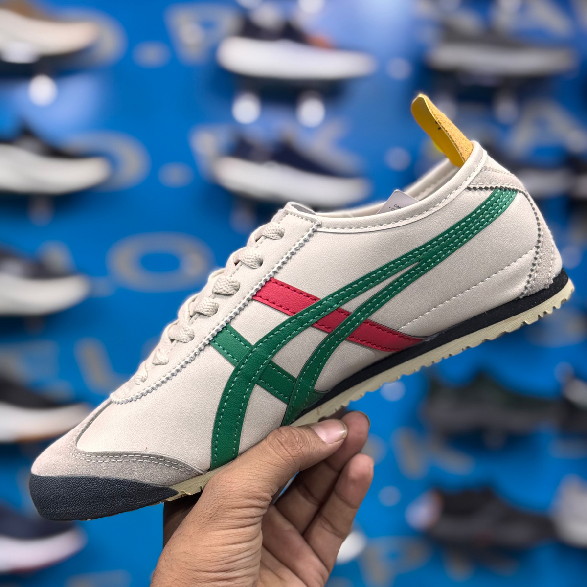 Onitsuka Tiger Birch Green Red Premium Quality (Dot PErfect)