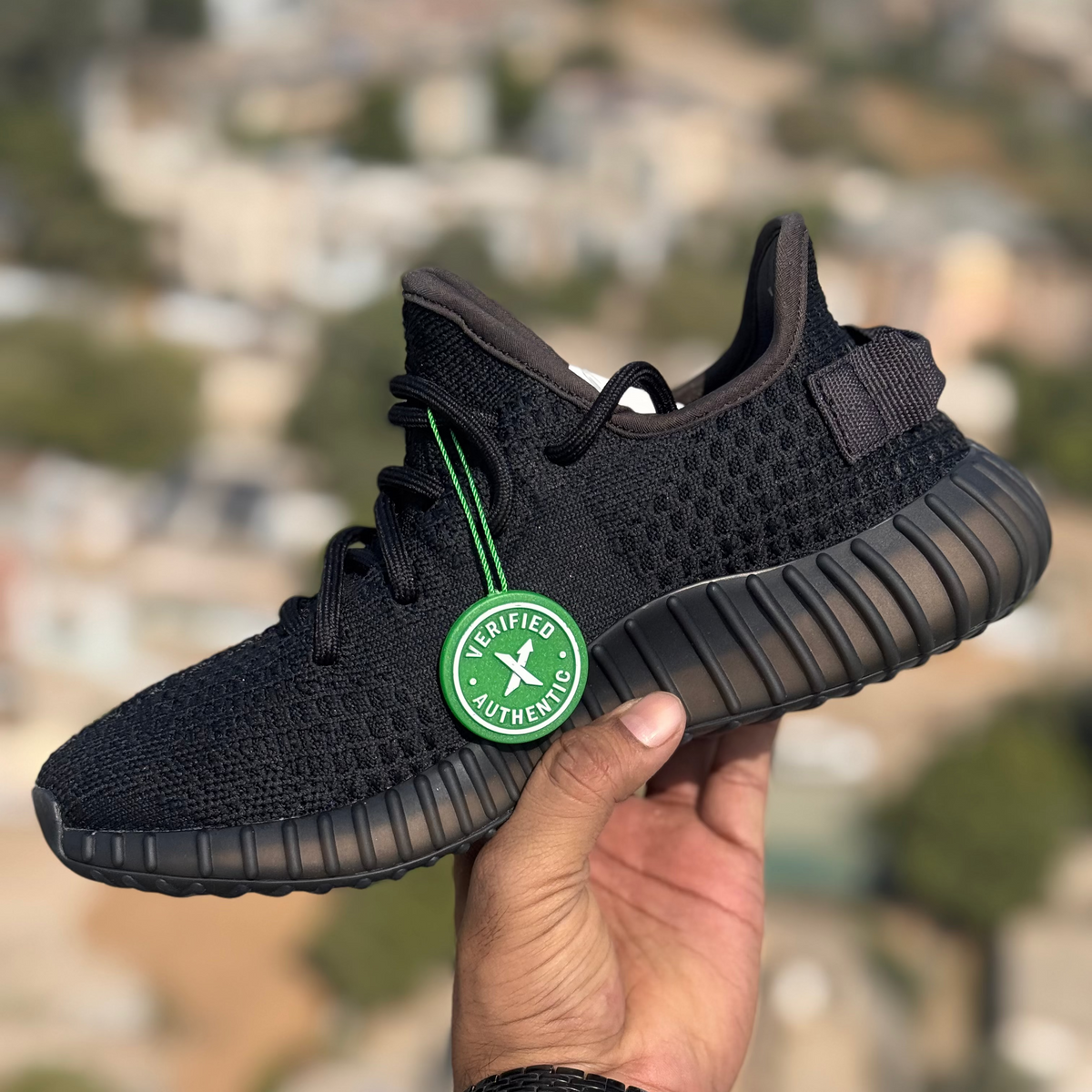 Adidas Yeezy 350 Triple Black Reflective Premium Quality (Dot Perfect)