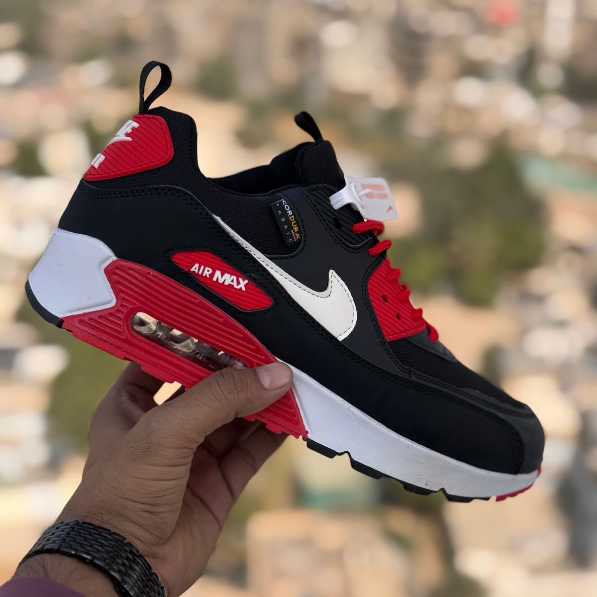 Nike Airmax 90 Premium Black Red