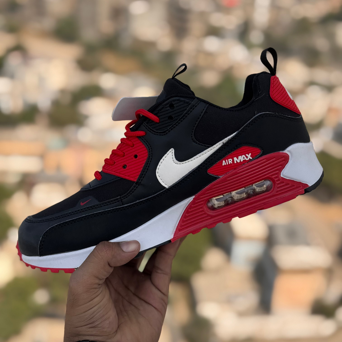 Nike Airmax 90 Premium Black Red