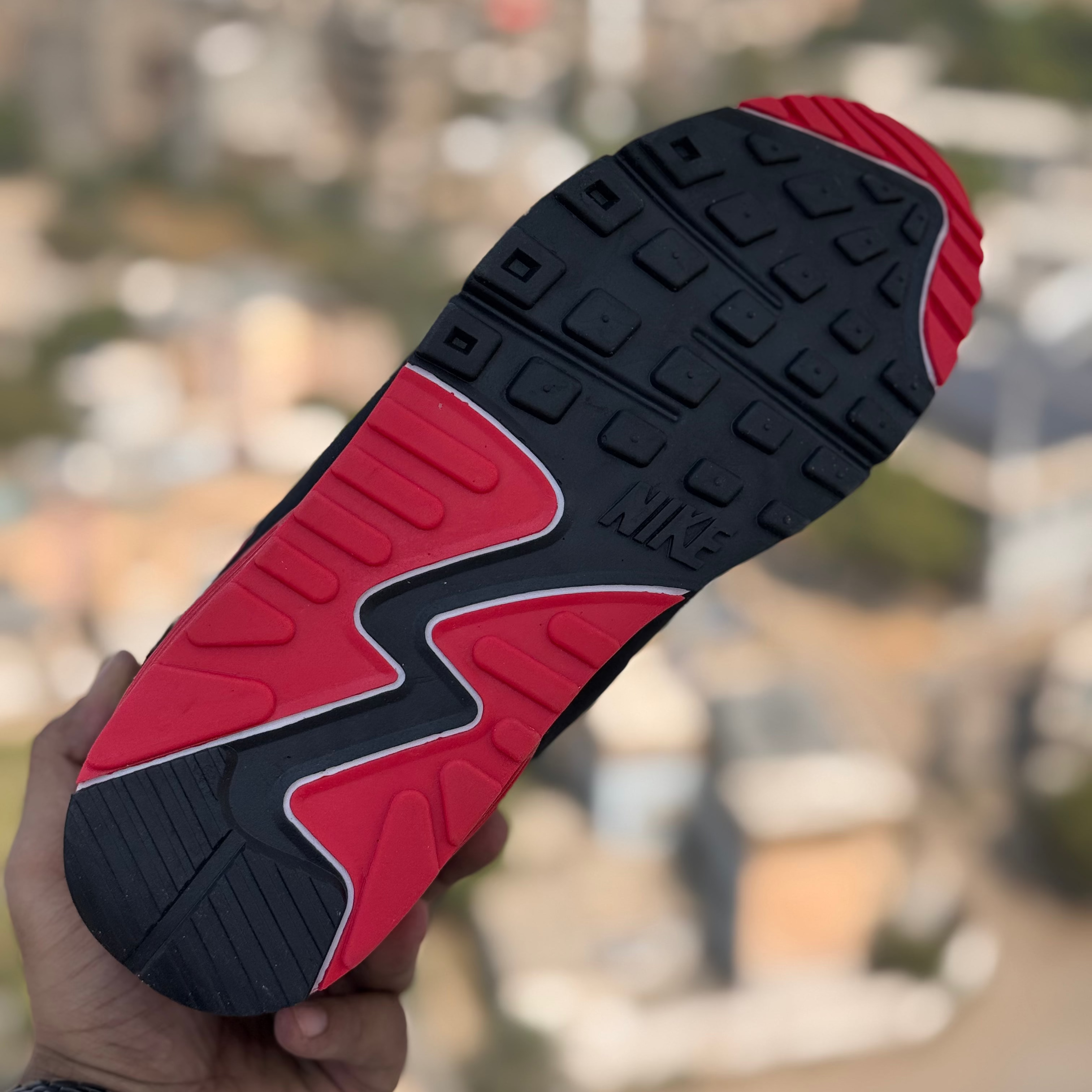 Nike Airmax 90 Premium Black Red