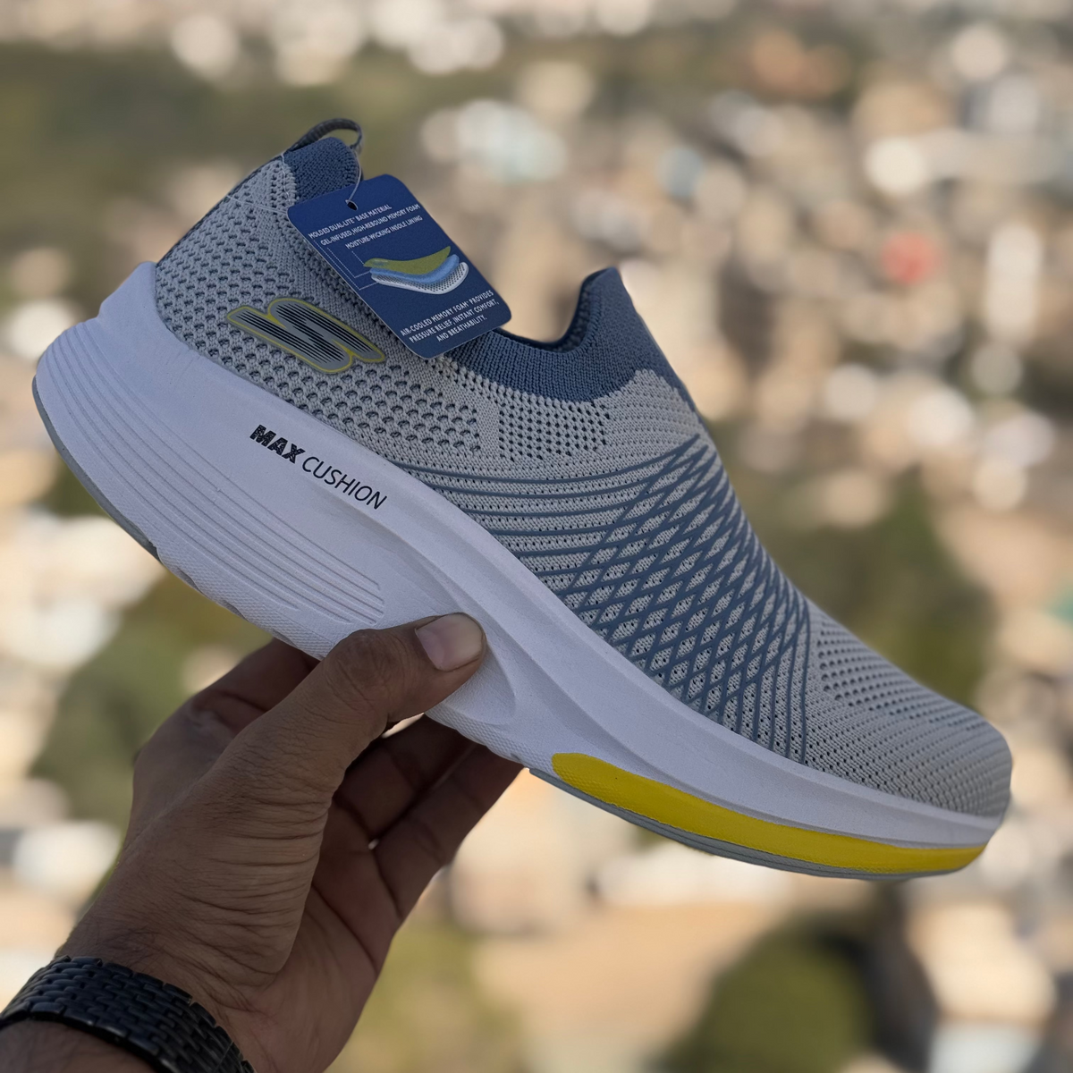 Skechers Max Cushion Light Gray Premium Quality