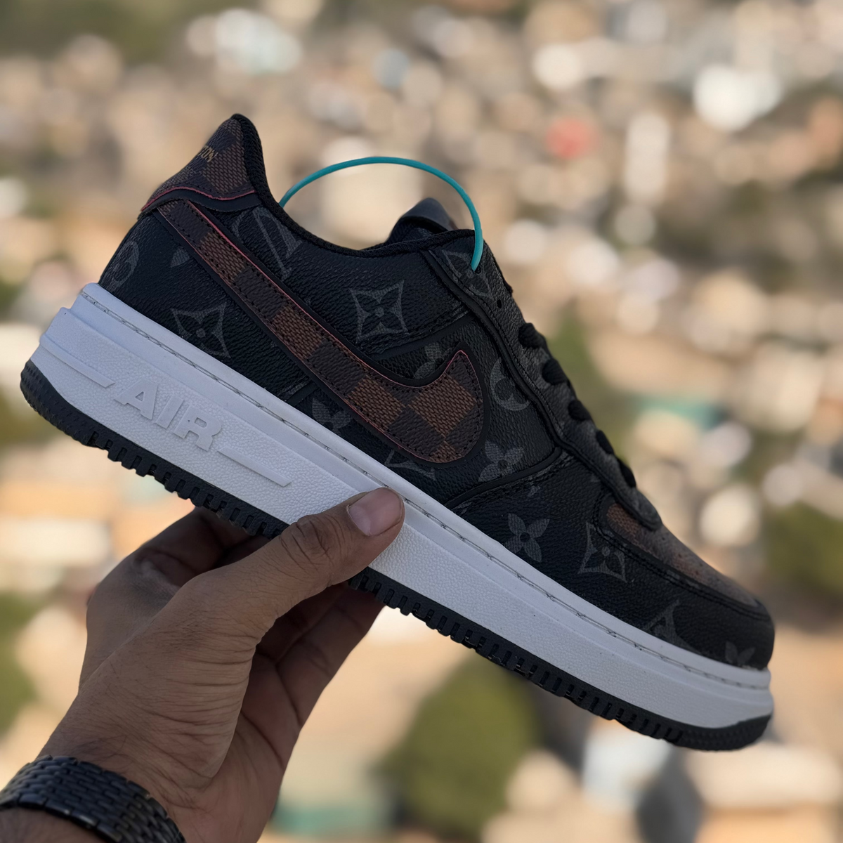 Nike AirForce LV Edition Black Coffee Premium Quality (Dot Perfect)