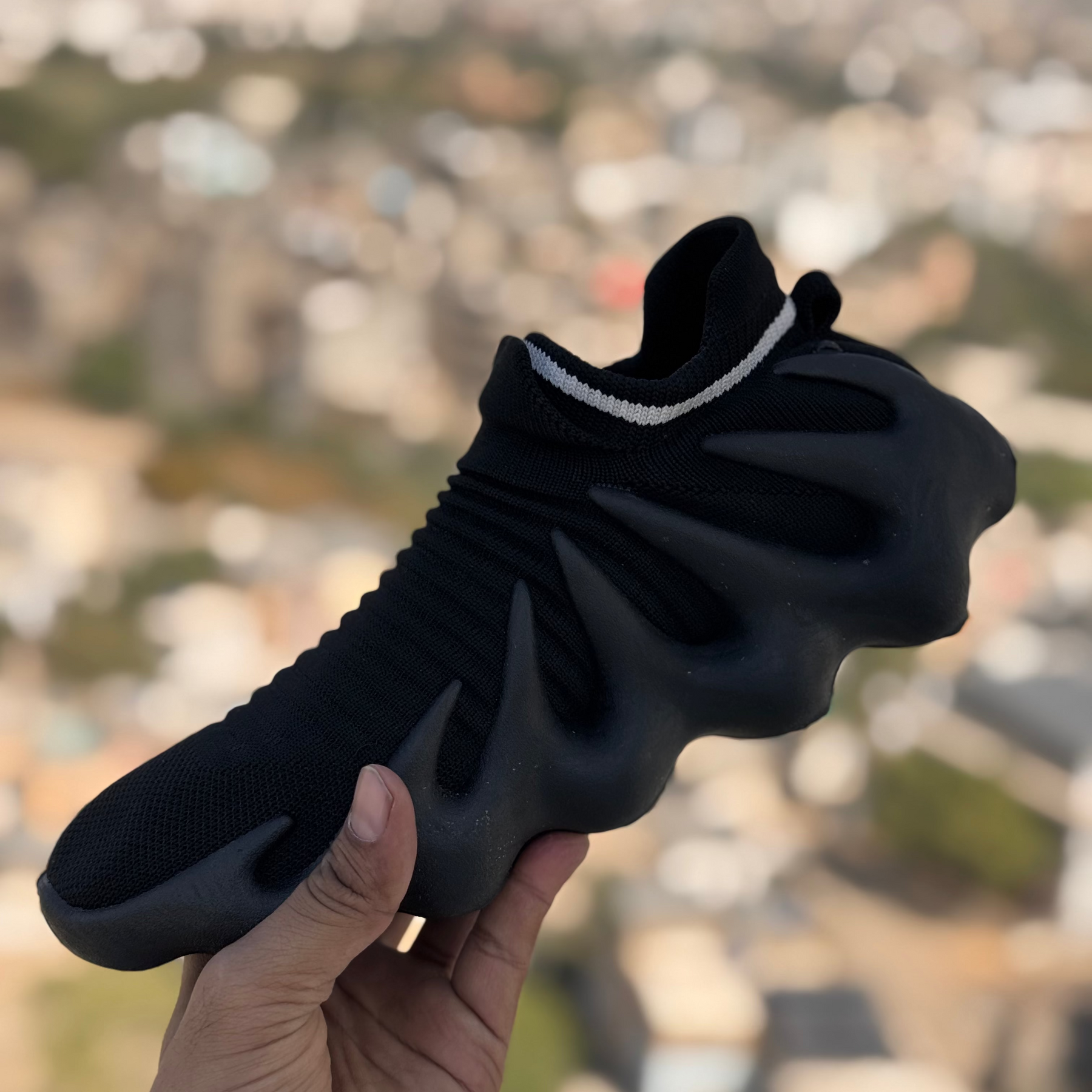 Adidas Yeezy 450 Triple Black Lace Free