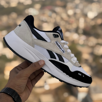 Reebok Classic Leather 2400 White Black Premium Quality (Dot Perfect)