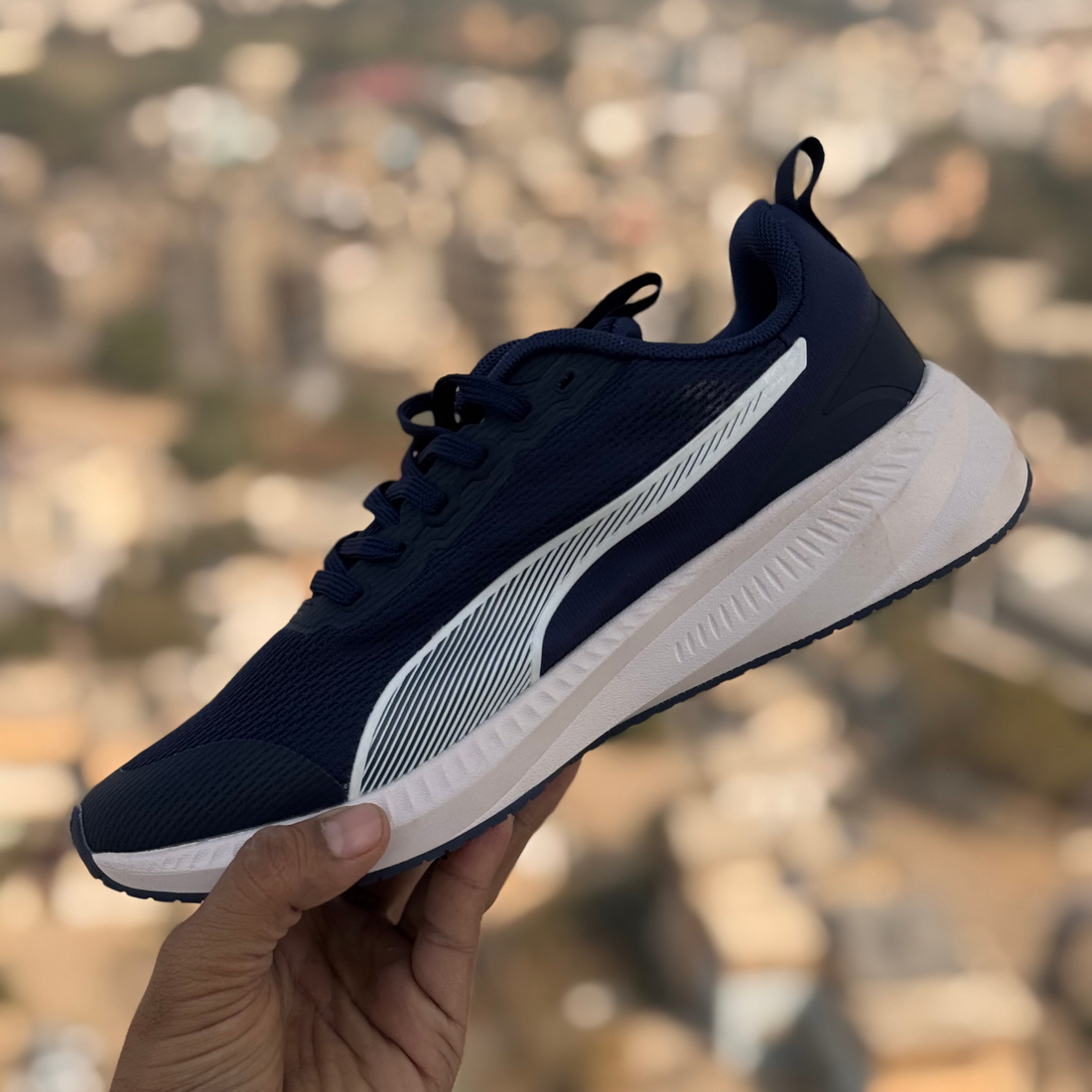 Puma Flyer Lite 3 Blue Premium Quality (Dot Perfect)
