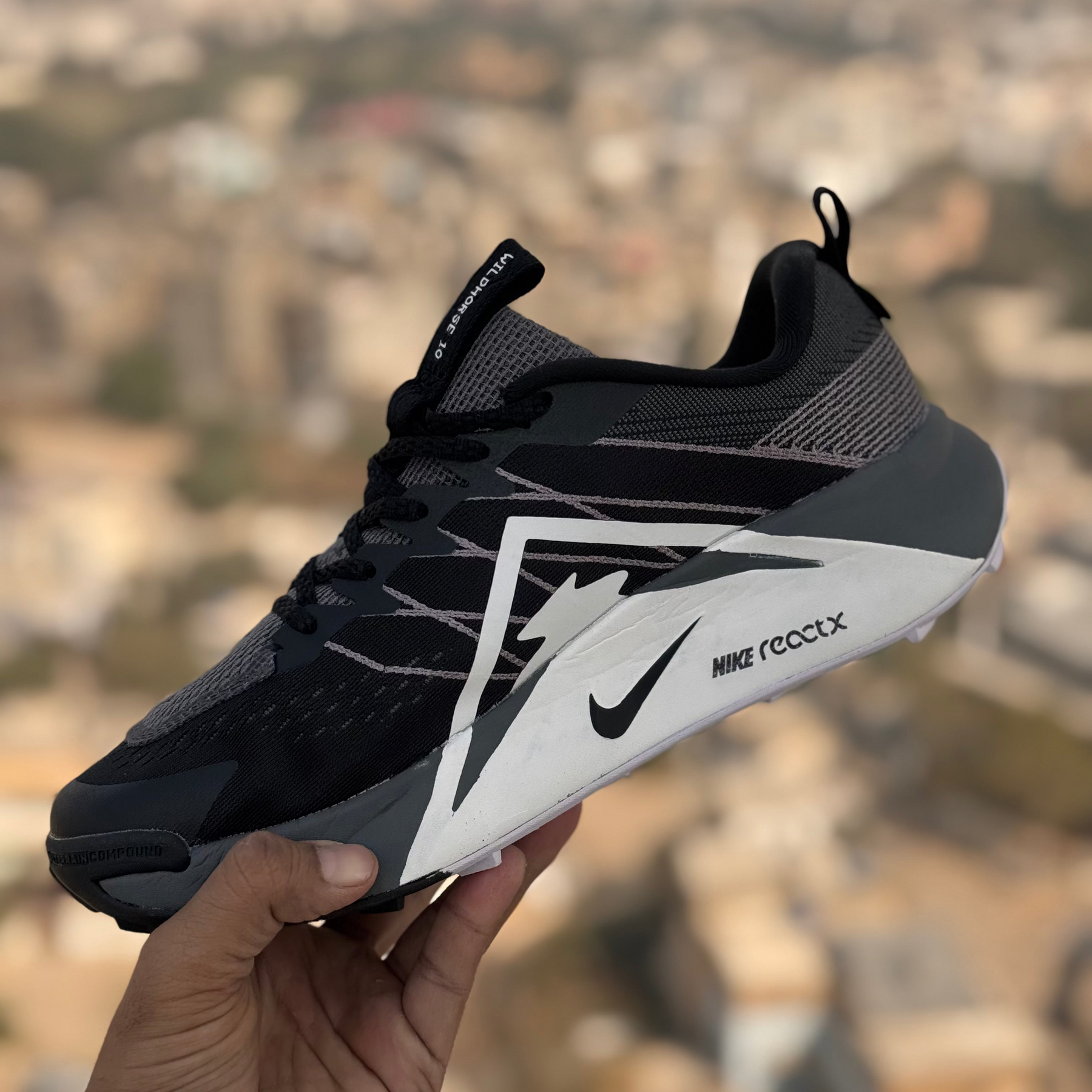 Nike Wildhorse Trail 10 Black Grey Premium Quality (Dot Perfect)