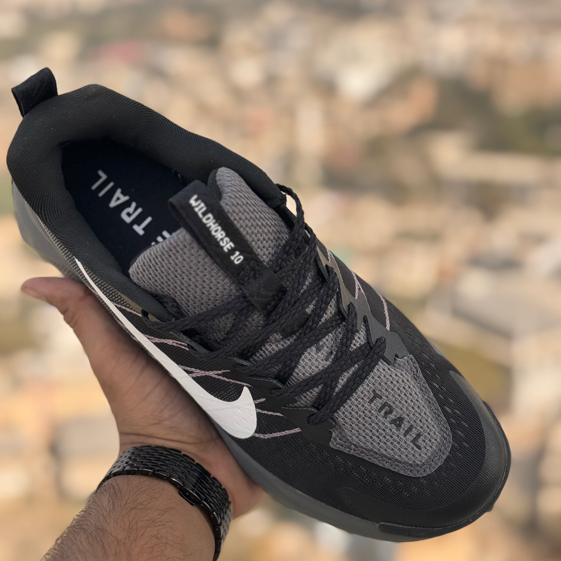 Nike Wildhorse Trail 10 Black Grey Premium Quality (Dot Perfect)
