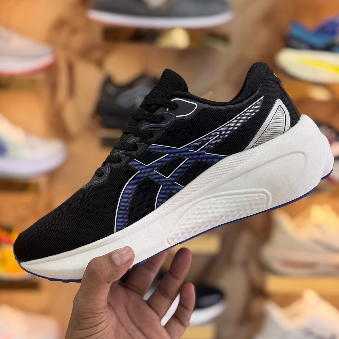 ASICS GEL KAYANO 30 BLUE BLACK WHITE  PREMIUM QUALITY