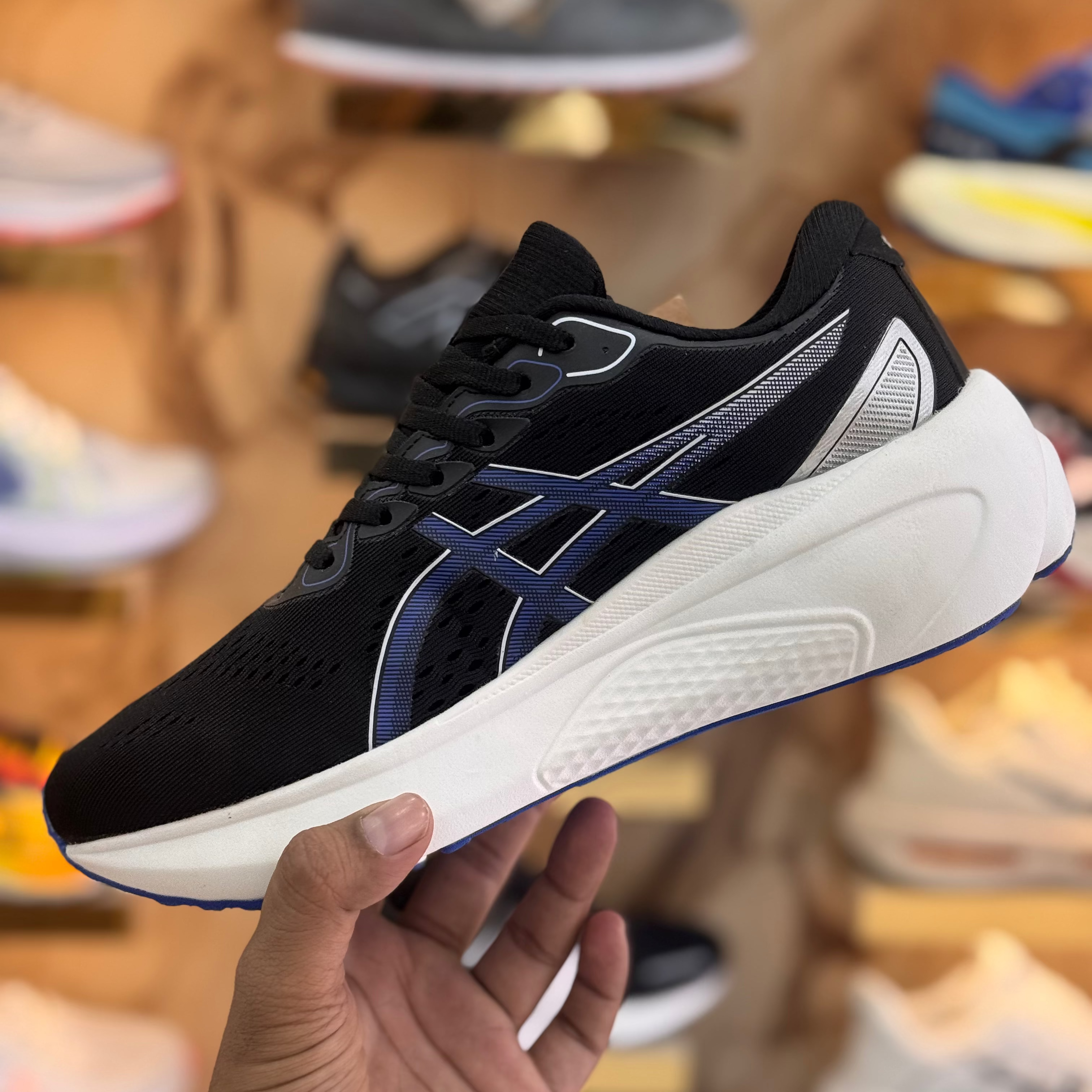 ASICS GEL KAYANO 30 BLUE BLACK WHITE  PREMIUM QUALITY