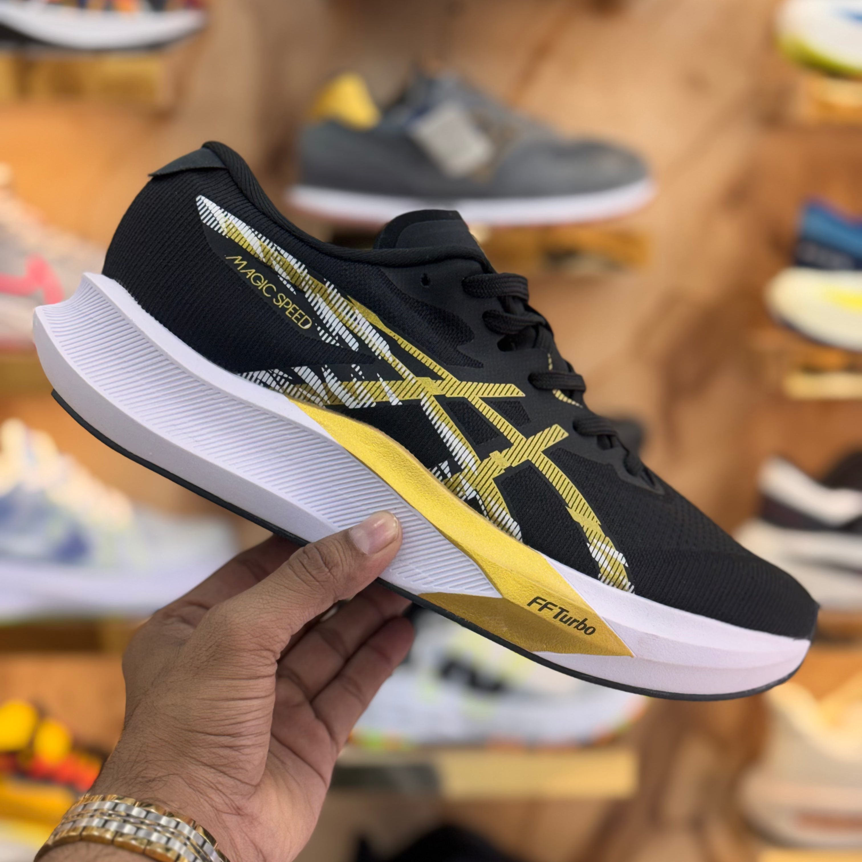 ASICS FF TURBO MAGIC SPEED BLACK PREMIUM QUALITY (DOT PERFECT)