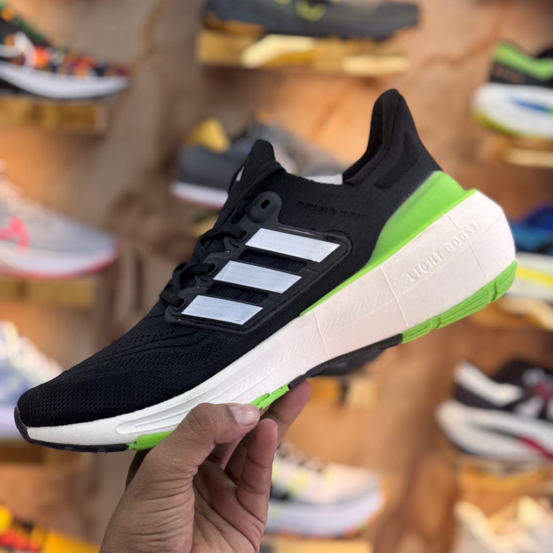 Adidas Ultraboost 23 Black Neon Premium Quality (Dot Perfect)