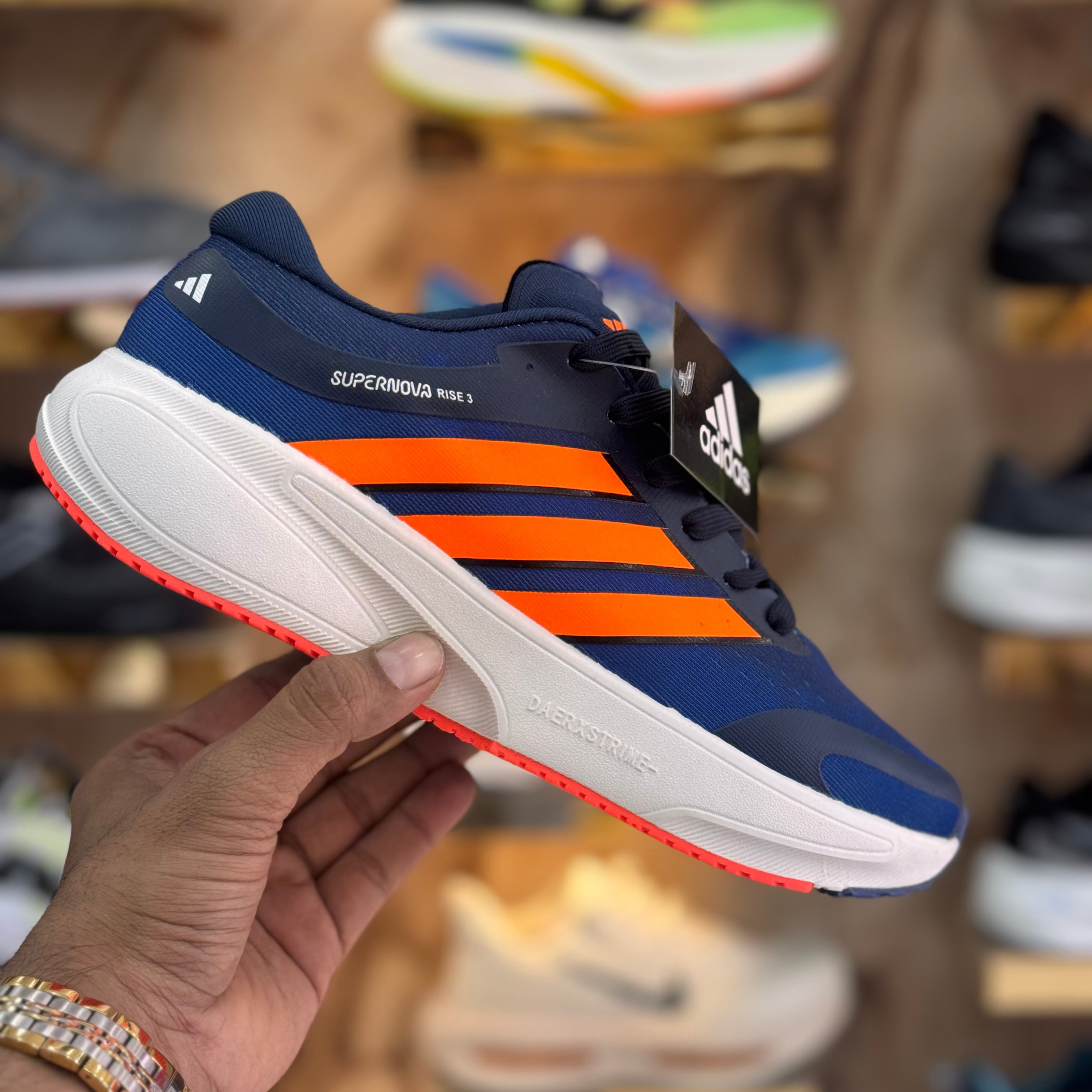 Adidas Super Nova Rise 3 Blue Red Premium Quality (Dot Perfect)