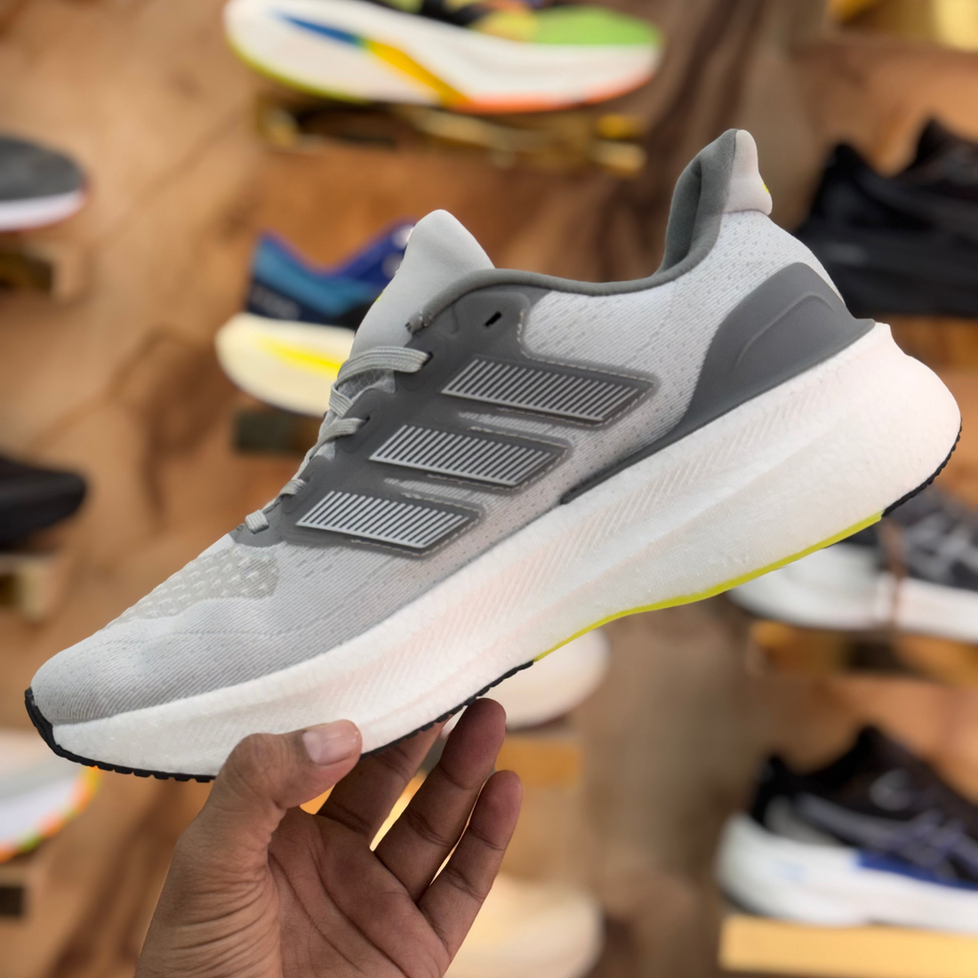 Adidas UltraRun 5 Gray Silver Premium Quality (Dot Perfect)