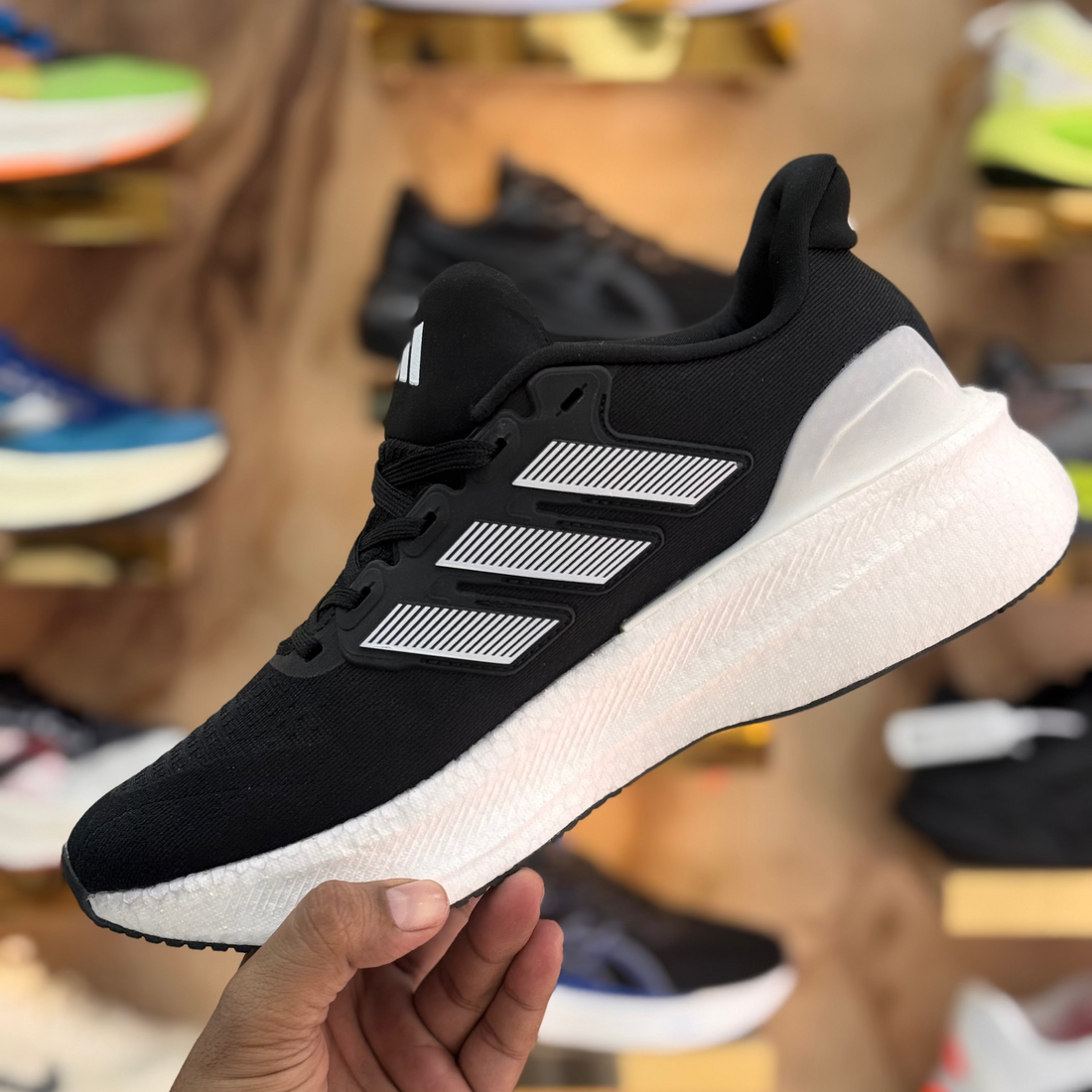 Adidas UltraRun 5 Black White Premium Quality (Dot Perfect)