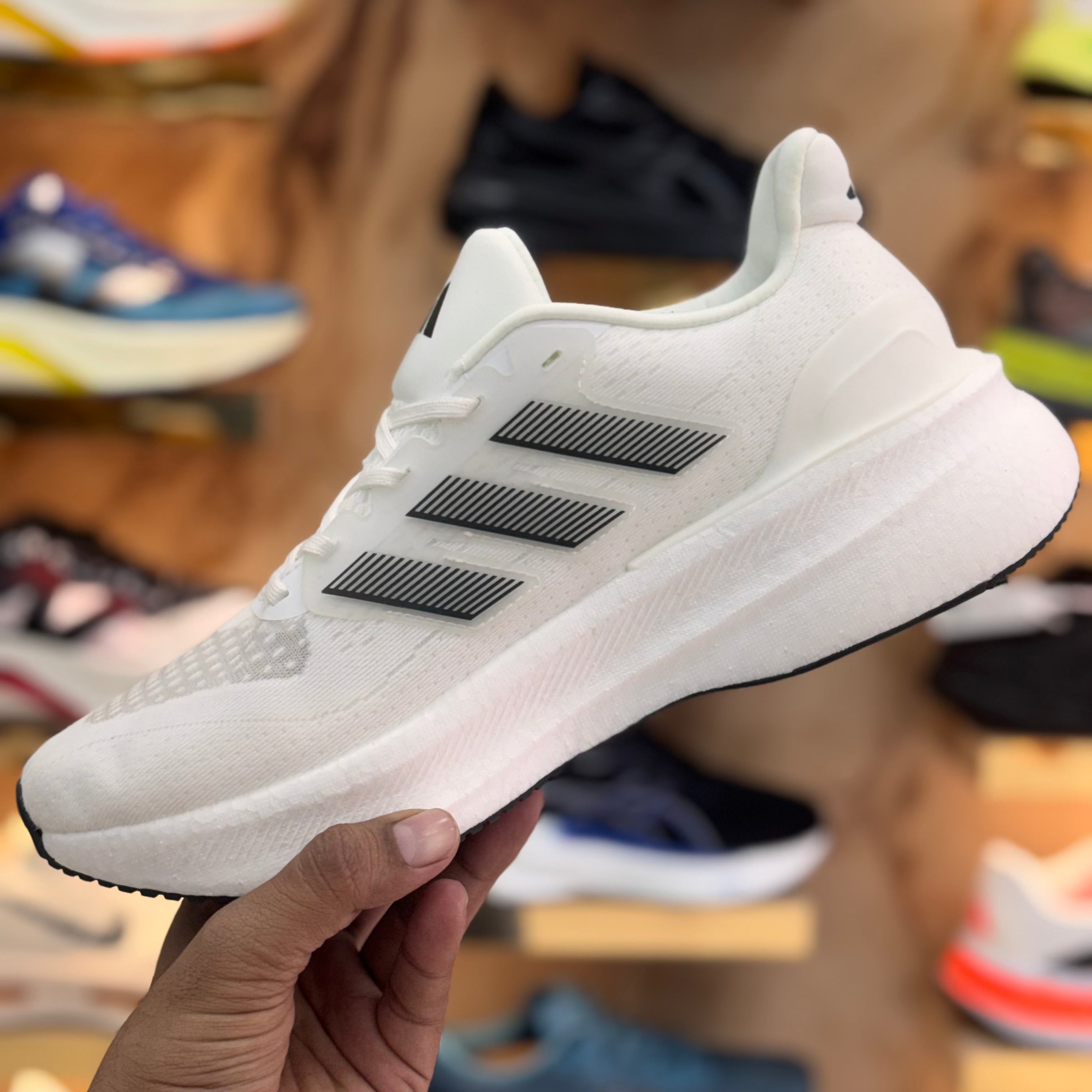 Adidas UltraRun 5 White Black Premium Quality (Dot Perfect)