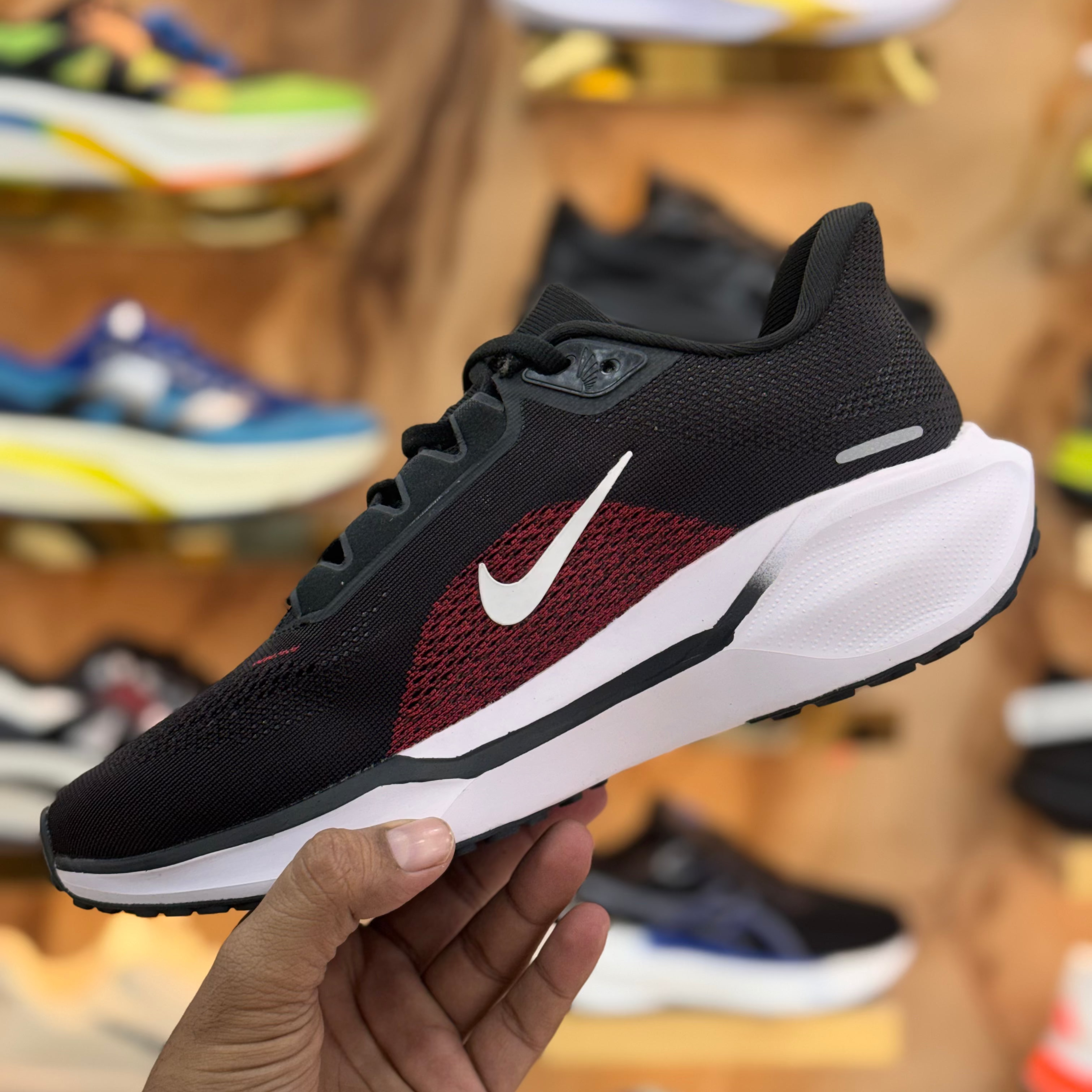 Nike React pegasus 41 Black Red Premium Quality (Dot Perfect)