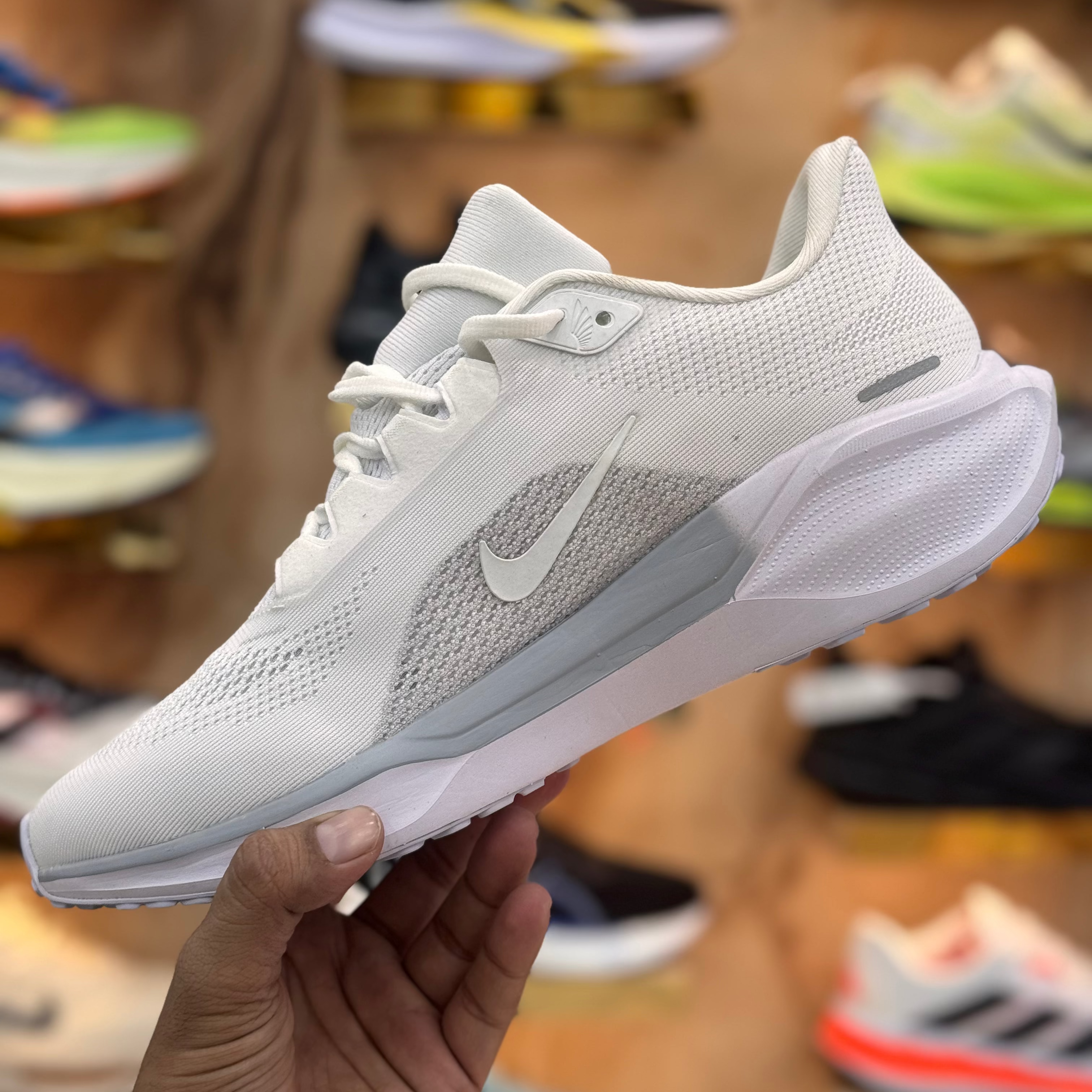 Nike React pegasus 41 Triple White Premium quality (Dot perfect)