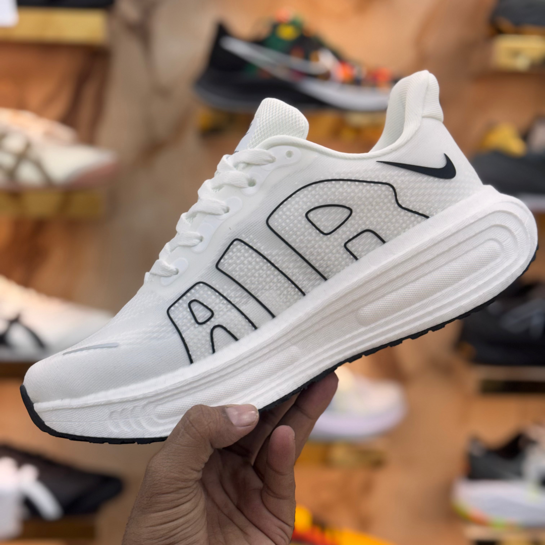 Nike Air Vmero White Black Premium Quality (Dot Perfect)