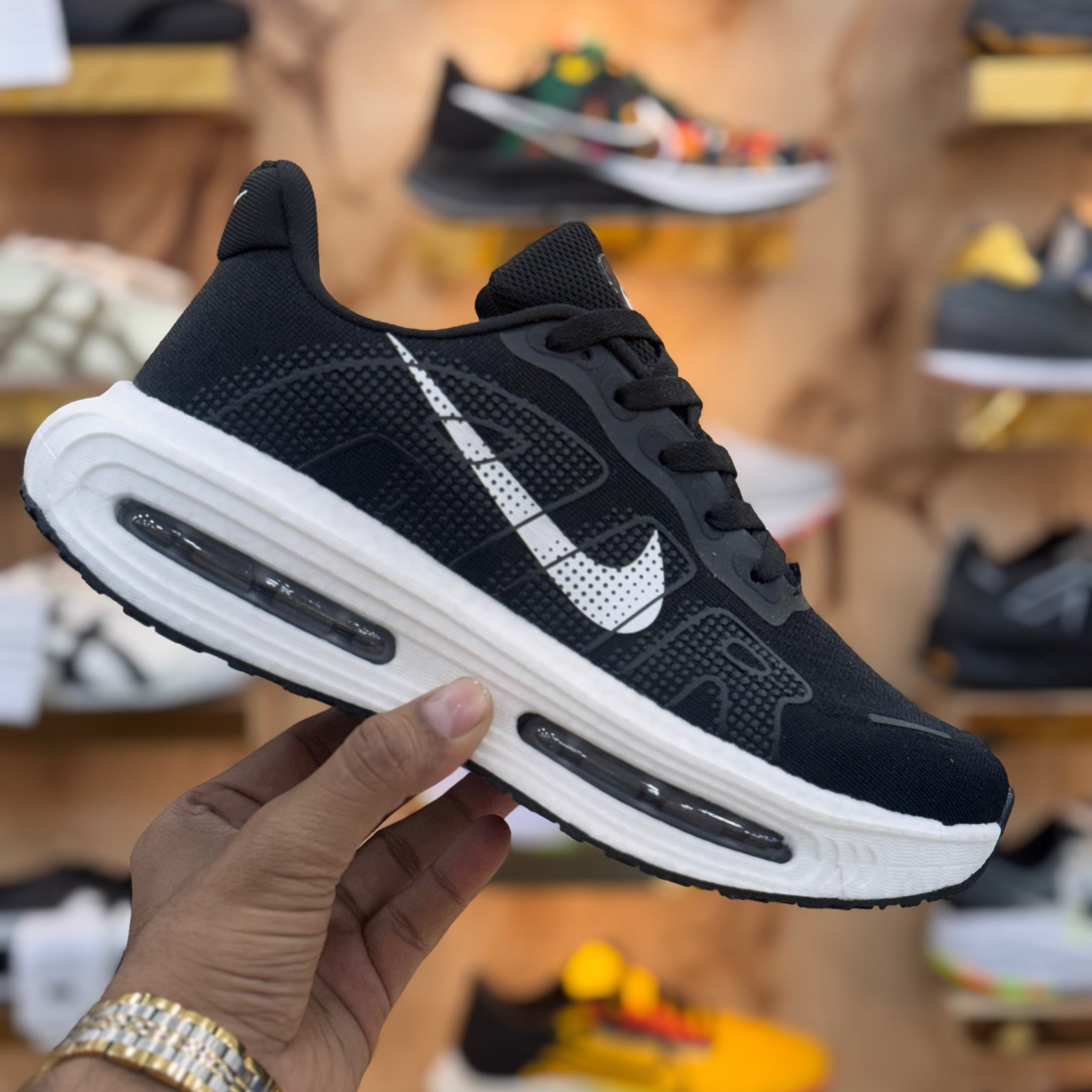 Nike Air Vmero Black White Premium Quality (Dot Perfect)